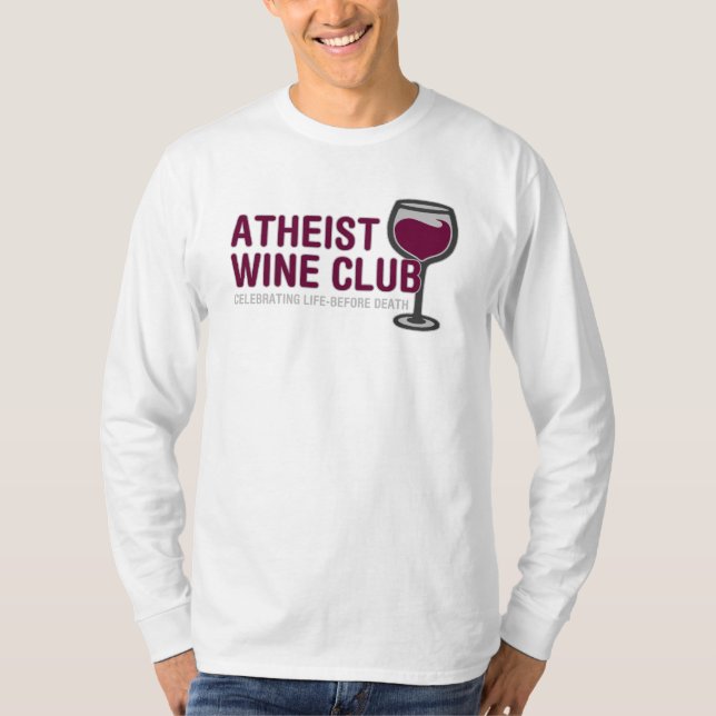 Atheistischer Wein-Verein T-Shirt (Vorderseite)