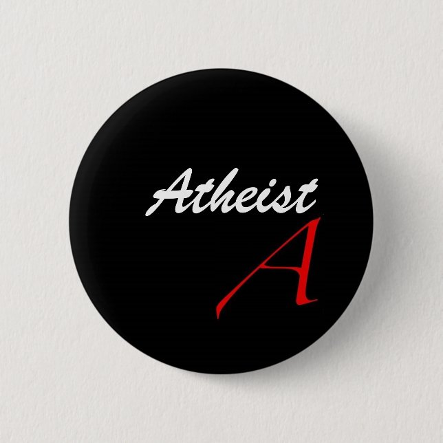 Atheistisches Knopf-Abzeichen Button (Vorderseite)