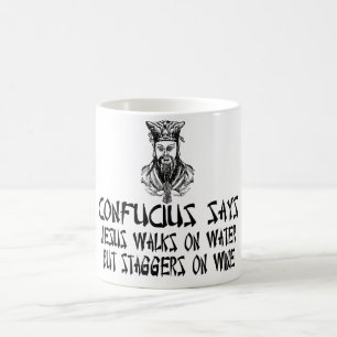 Atheistisches Konfuzius Kaffeetasse