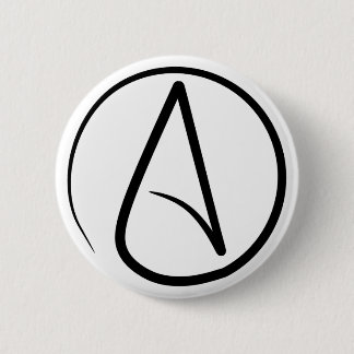 Atheistisches Symbol-Button Button