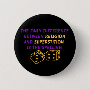 Atheistisches Zitat Button