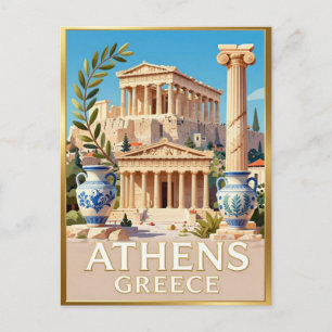 Athen Acropolis Parthenon griechisches Erbe Postkarte