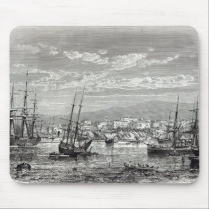 Athen: allgemeine Ansicht des Piräus, Mousepad