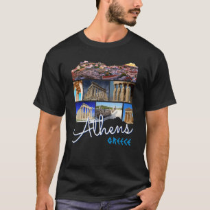 Athen Griechenland Akropolis Berühmte Sehenswürdig T-Shirt