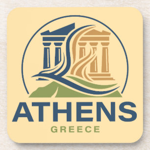 Athen Griechenland Akropolis Parthenon Getränkeuntersetzer