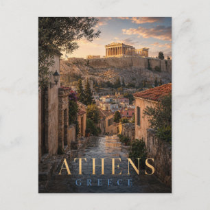 Athen Griechenland Akropolis REALMS Postkarte