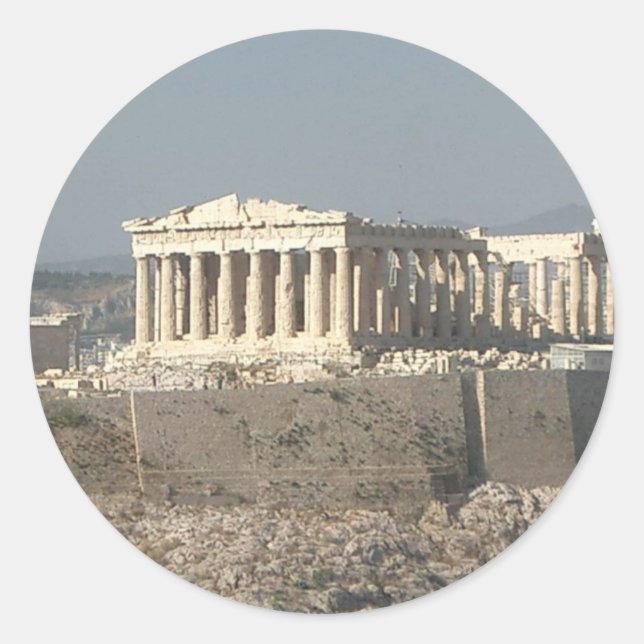 Athen—Griechenland-Antike-Geschichte-585526_1279_9 Runder Aufkleber (Vorderseite)