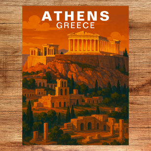 Athen, Griechenland Antike Klassische Ruinen Postkarte