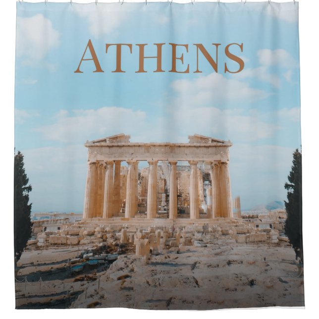 Athen Griechenland Duschvorhang (Vorderseite)