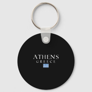 Athen Griechenland Flagge Urlaub Athen Souvenir Gr Schlüsselanhänger