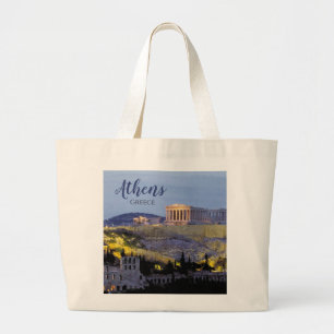 Athen Griechenland Landschaft Reise Jumbo Stoffbeutel