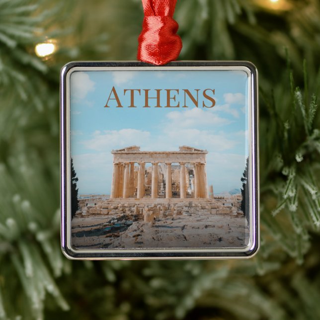 Athen Griechenland Ornament Aus Metall (Baum)