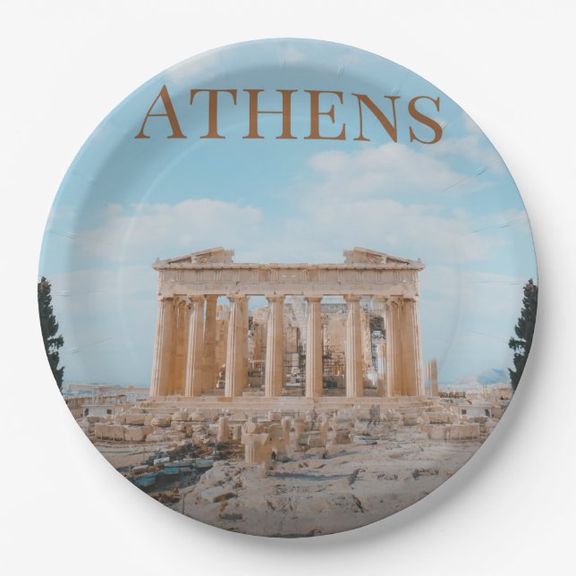 Athen Griechenland Pappteller (Vorderseite)
