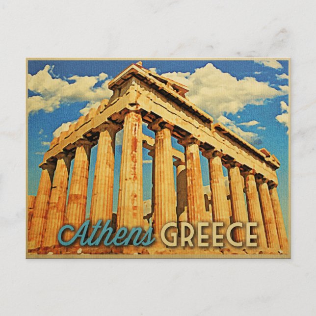 Athen Griechenland Parthenon Postkarte (Vorderseite)