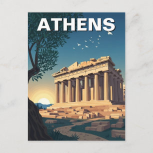 Athen Griechenland Parthenon Reise Postkarte