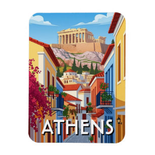 Athen Griechenland Plaka Reise Magnet