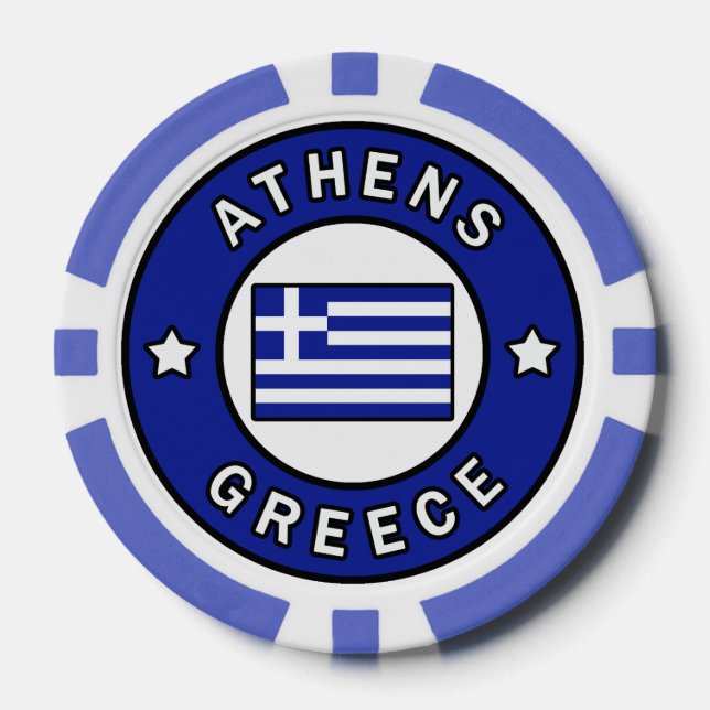 Athen Griechenland Pokerchips (Vorderseite)