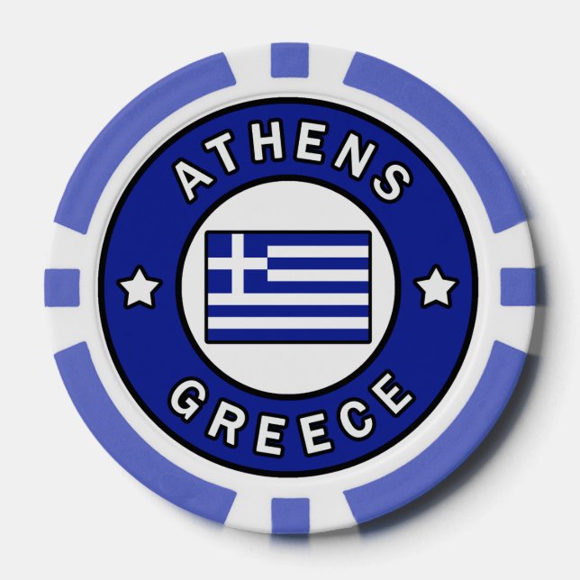 Athen Griechenland Pokerchips (Vorderseite)