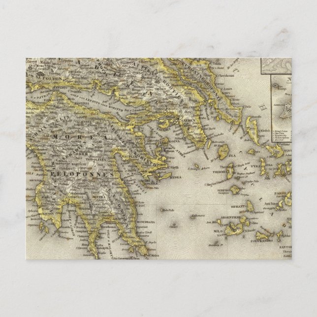 Athen, Griechenland Postkarte (Vorderseite)