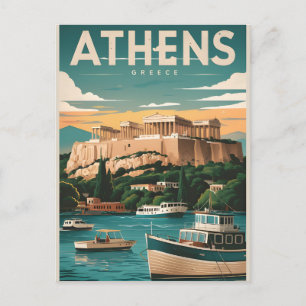 athen griechenland postkarte