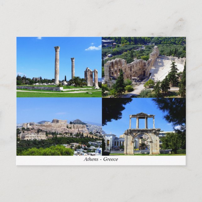 Athen - Griechenland Postkarte (Vorderseite)