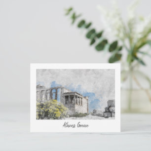 Athen Griechenland Postkarte - Antiker Stadtaufent