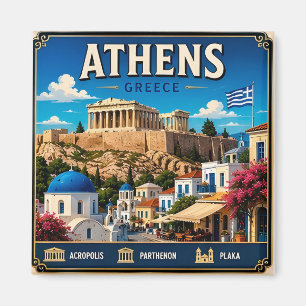 🧲 Athen Griechenland Reise Erinnerung Für Urlaubs Magnet