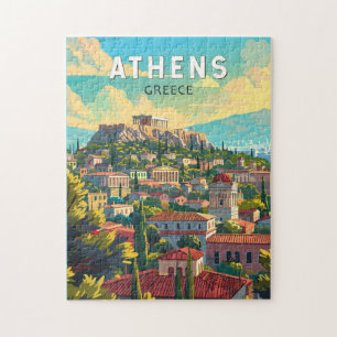 Athen Griechenland Reise Kunst Vintage