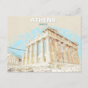 Athen Griechenland – Reiseandenken an die antike S Postkarte