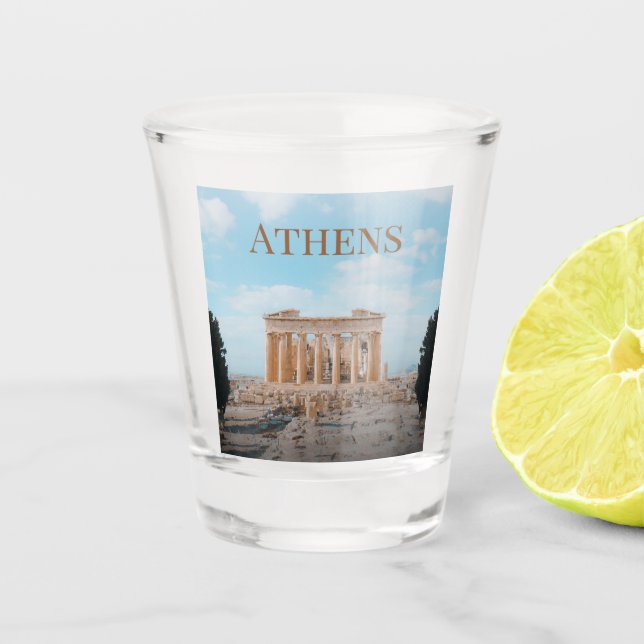 Athen Griechenland Schnapsglas (Vorderseite)