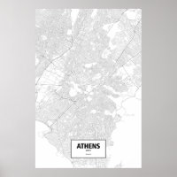 Athen, Griechenland (schwarz auf weiß)