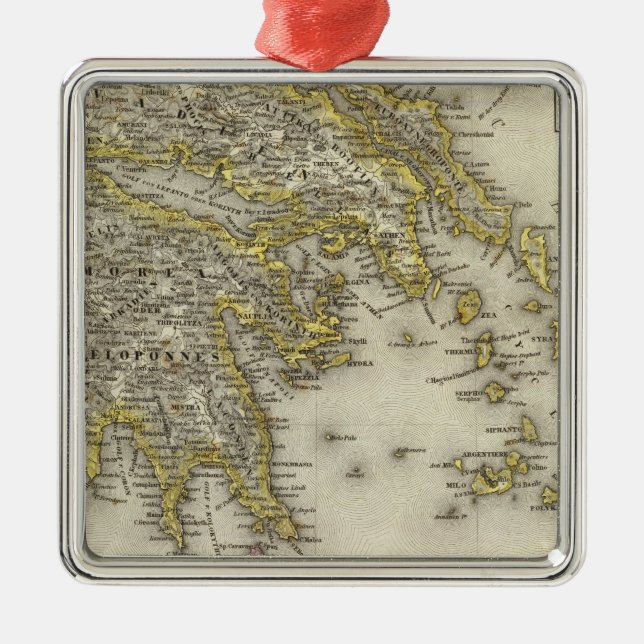 Athen, Griechenland Silbernes Ornament (Vorne)