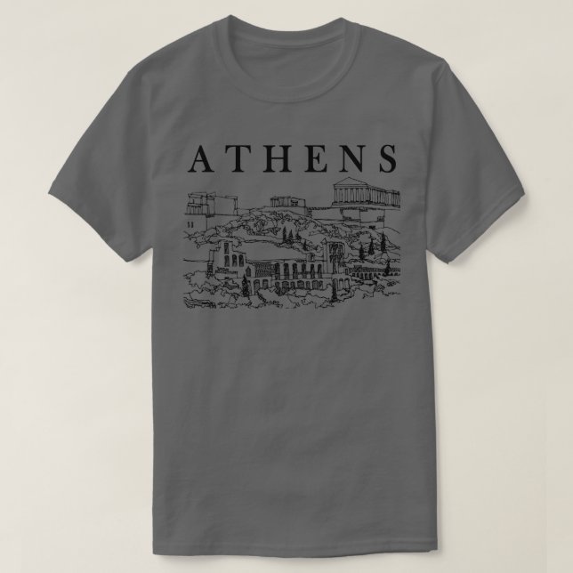 Athen Griechenland Souvenir Griechenland Reise nac T-Shirt (Design vorne)