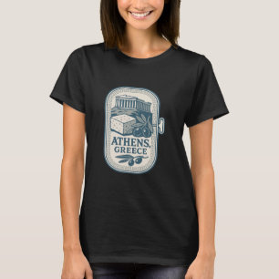 Athen Griechenland Souvenir Griechischer Käse Und T-Shirt
