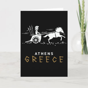 Athen Griechenland Streitwagen Reise Urlaub Männer Karte