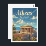 Athen Griechenland Vintag Berühmter Reiseort Postkarte<br><div class="desc">Athen Griechenland Vintag Berühmter Reiseort</div>
