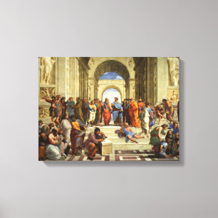 Athen-Malschule Leinwanddruck