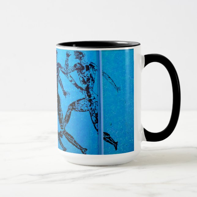 Athen-Marathon-Blaupause Tasse (Rechts)