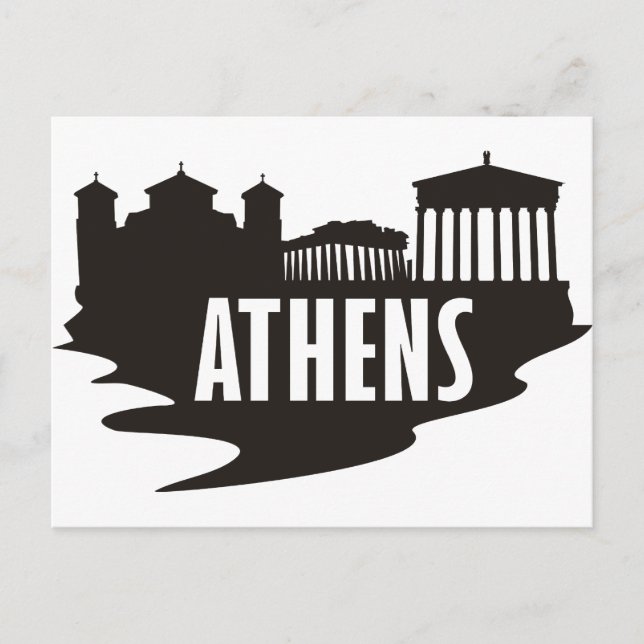 Athen Postkarte (Vorderseite)