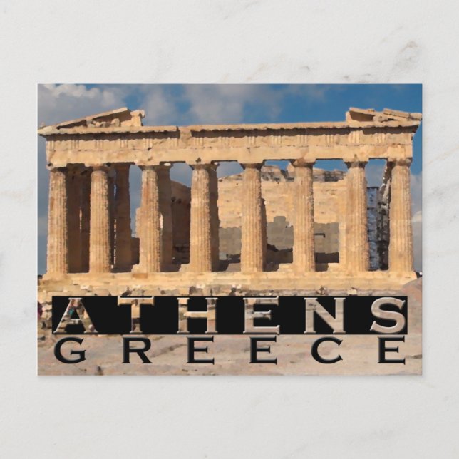 Athen Postkarte (Vorderseite)