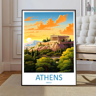 Athen Reise Druck Wandkunst Athen Griechenland Wan Poster