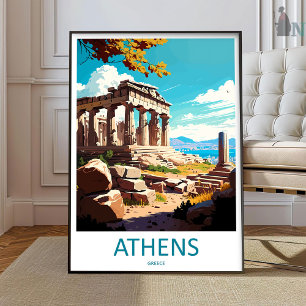 Athen Reise Druck Wandkunst Athen Griechenland Wan Poster