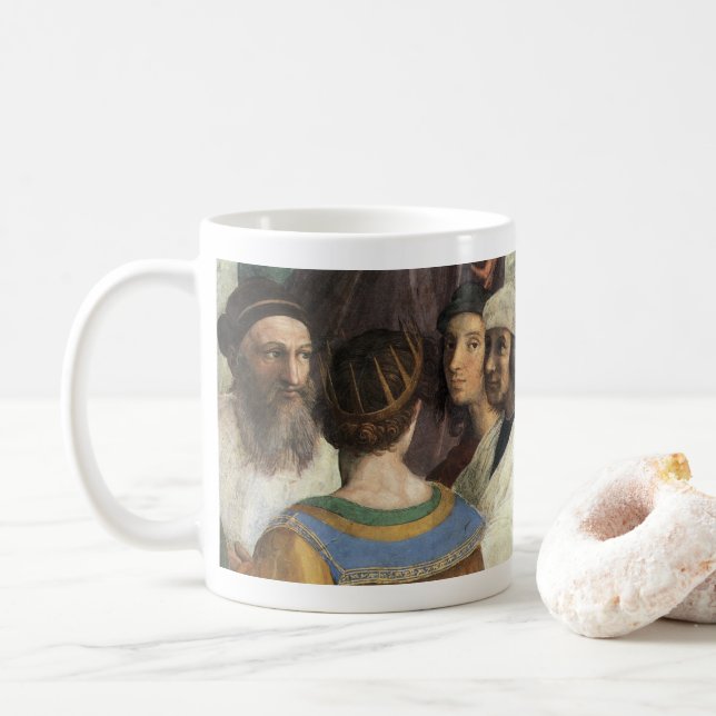 Athen-Schule von Raphael, Vintage Renaissance Kaffeetasse (Mit Donut)