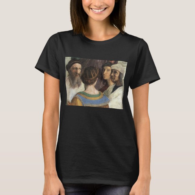 Athen-Schule von Raphael, Vintage Renaissance T-Shirt (Vorderseite)