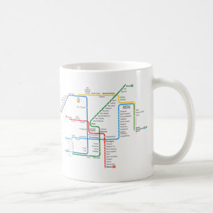 Athen-Untergrundkarte Tasse