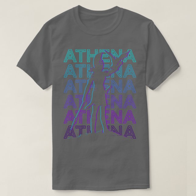 Athena Athene Ancient Goddess Griechisch Mythology T-Shirt (Design vorne)