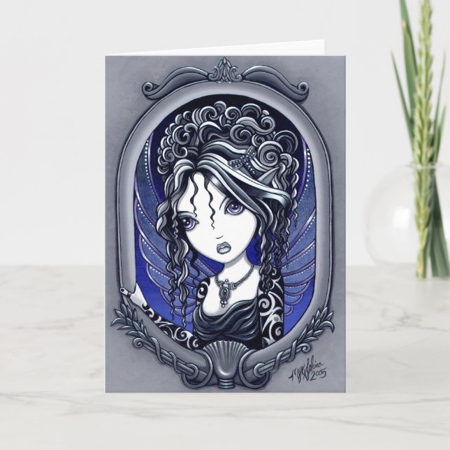 "Athena" Gotische Tattoo Fairy Art Card Karte (Vorderseite)