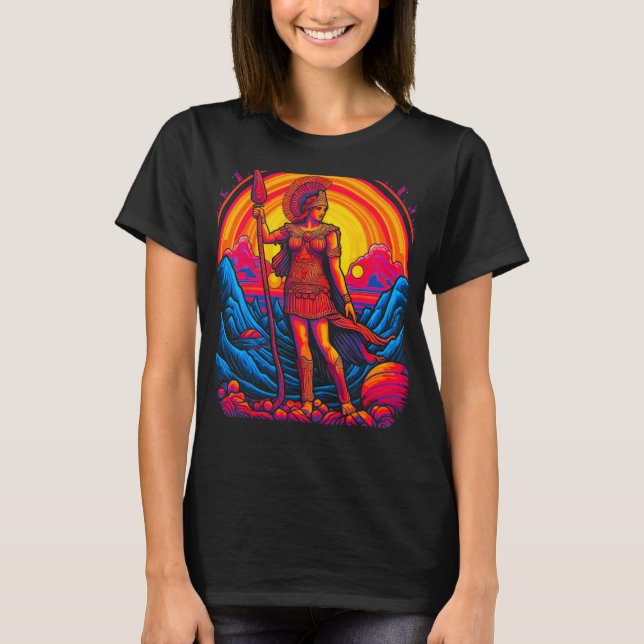 Athena Griechische Mythologie-Göttin T-Shirt (Vorderseite)