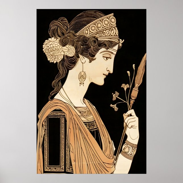 Athena Kunstposter Altgriechische Göttin Poster (Vorne)