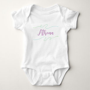 Athena Name Custom Kids Girls Kinderzimmer Dekorat Baby Strampler
